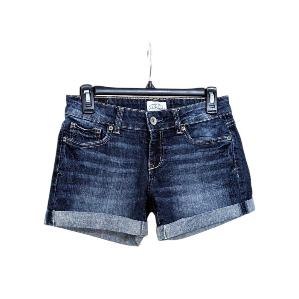 Aeropostale Cuffed Midi Jean Shorts - Size 1 Juniors / 2 Womens